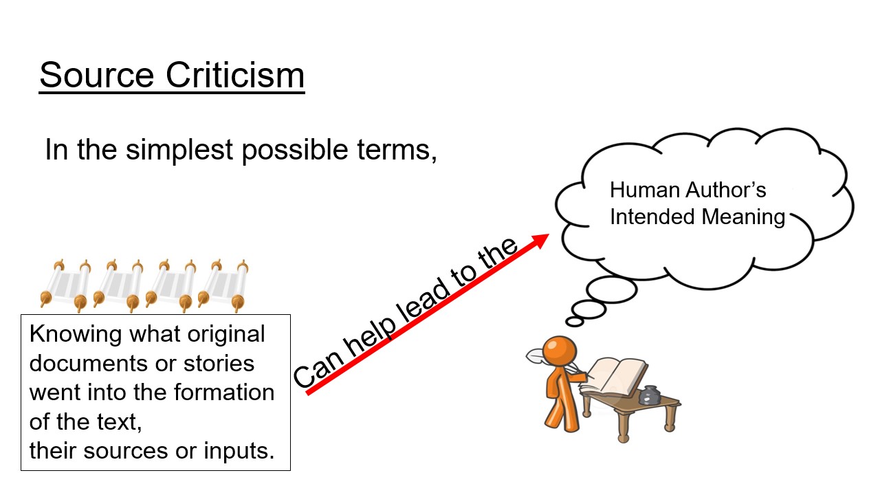 Source Criticism diagram