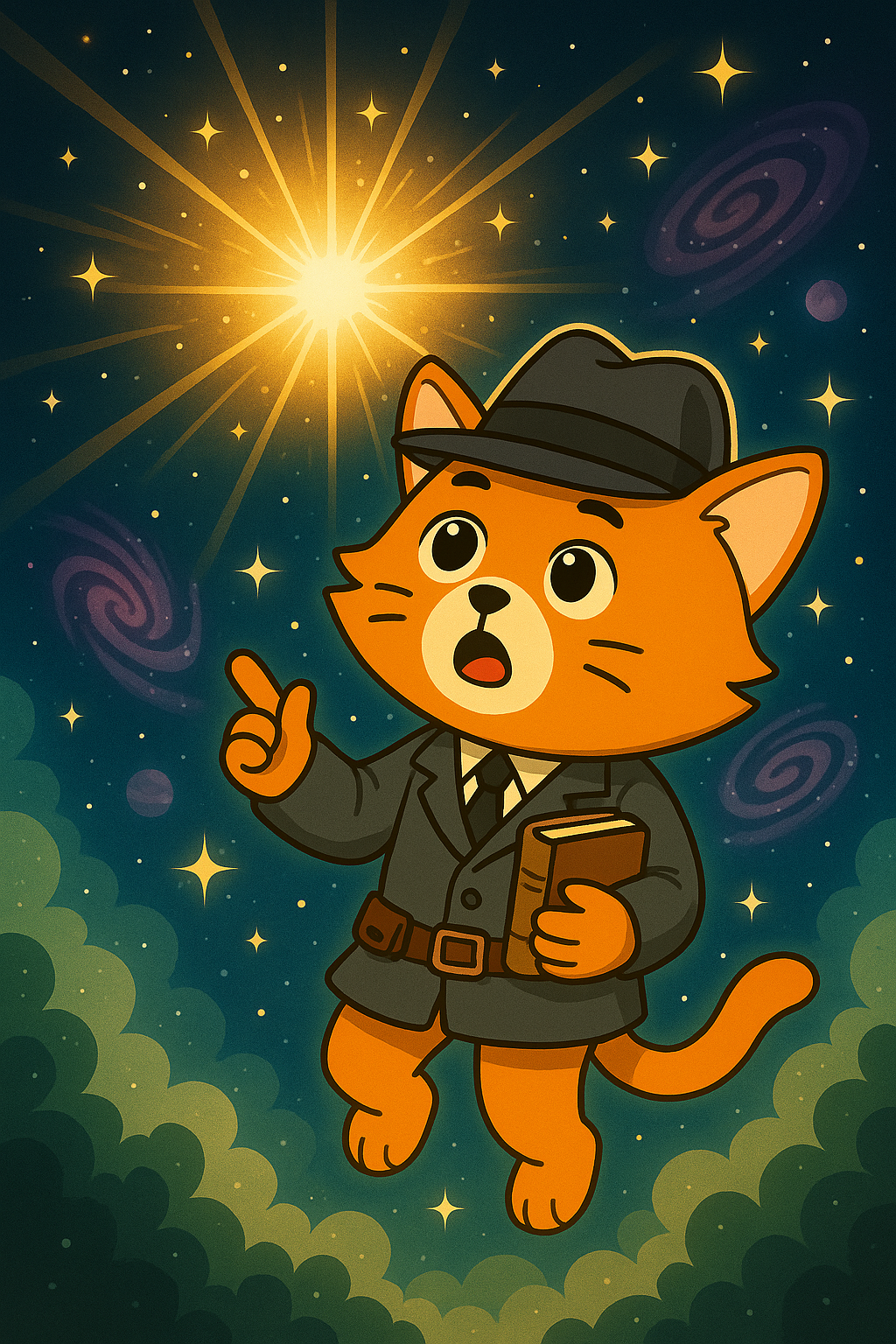 Cat in cosmic space